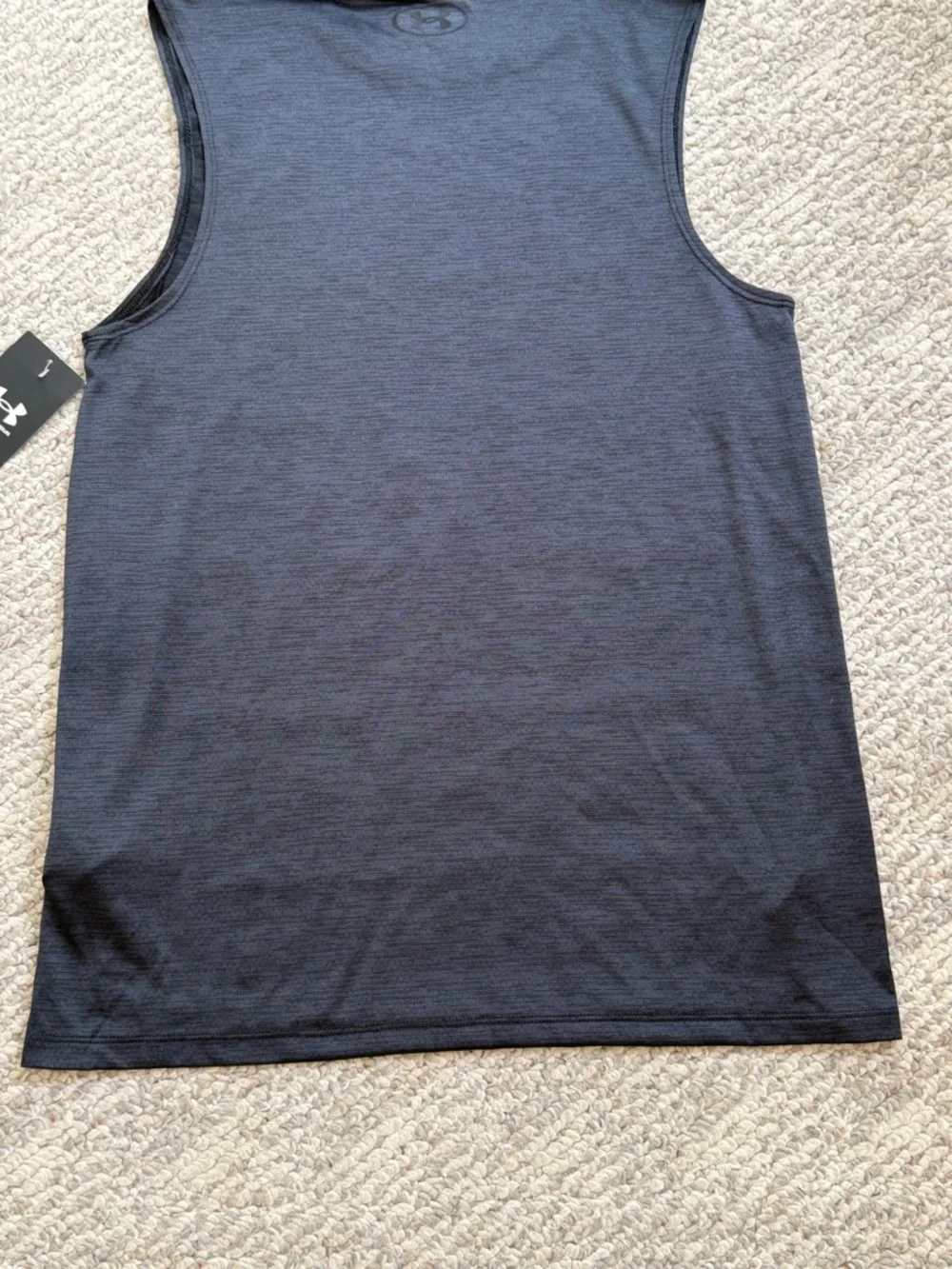 Under Armour Tank Top Size Small HeatGear Athletic Sleeveless Gray Shirt - Picture 9 of 12